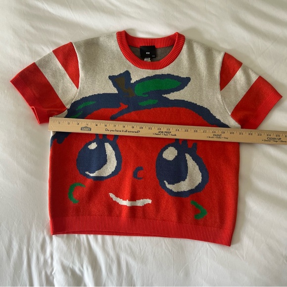 NWT Lazy Oaf - Bad Apple Oversized Sweater - Picture 5 of 13